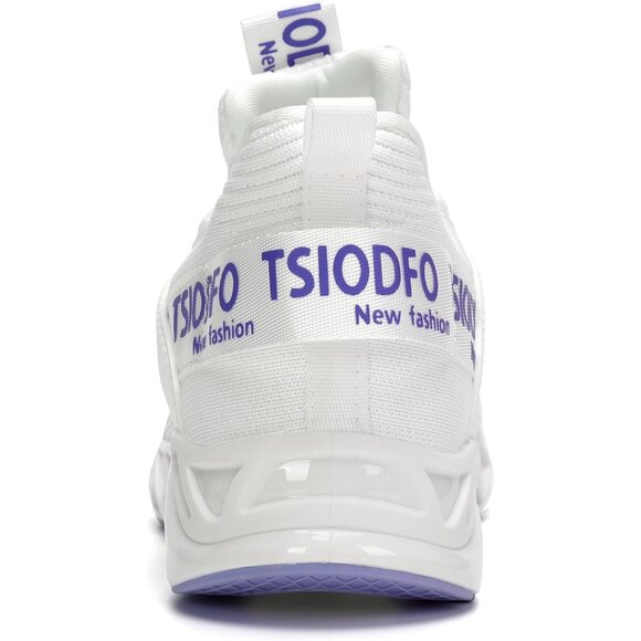 Women's Casual Running Walking Tennis Athletic Sneakers Shoes All White - Picture 6 of 7